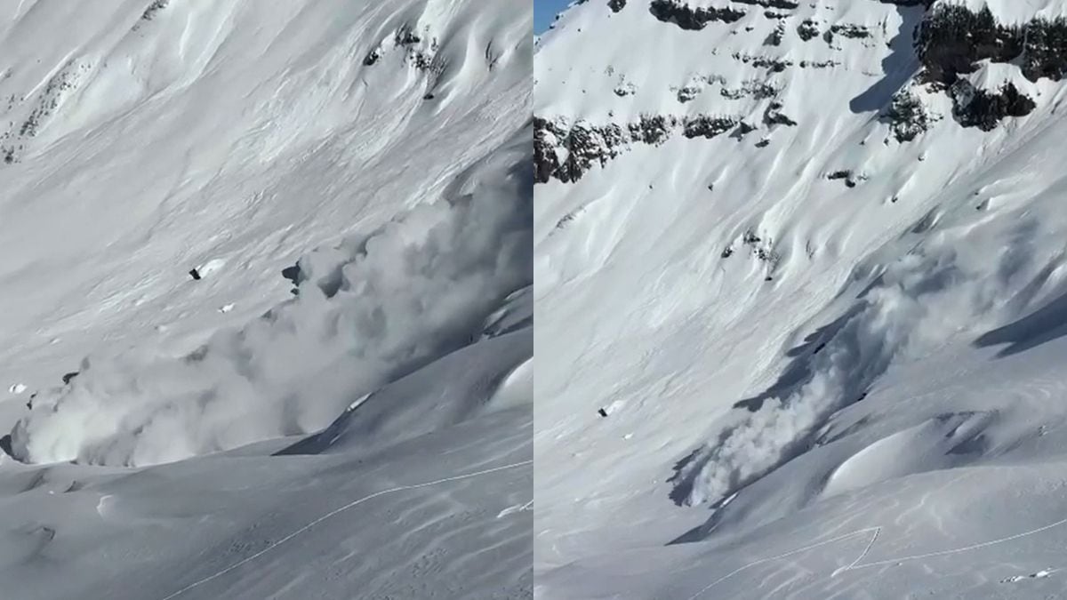 Un desliz de nieve en el filo del Chapelco rozó a dos esquiadores que salieron caminando del sector