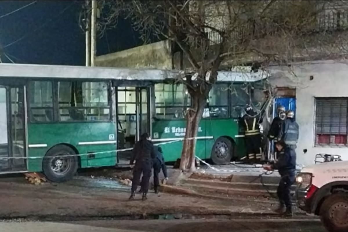 Un chofer de la línea 527 murió al estrellar el colectivo contra una casa en Temperley