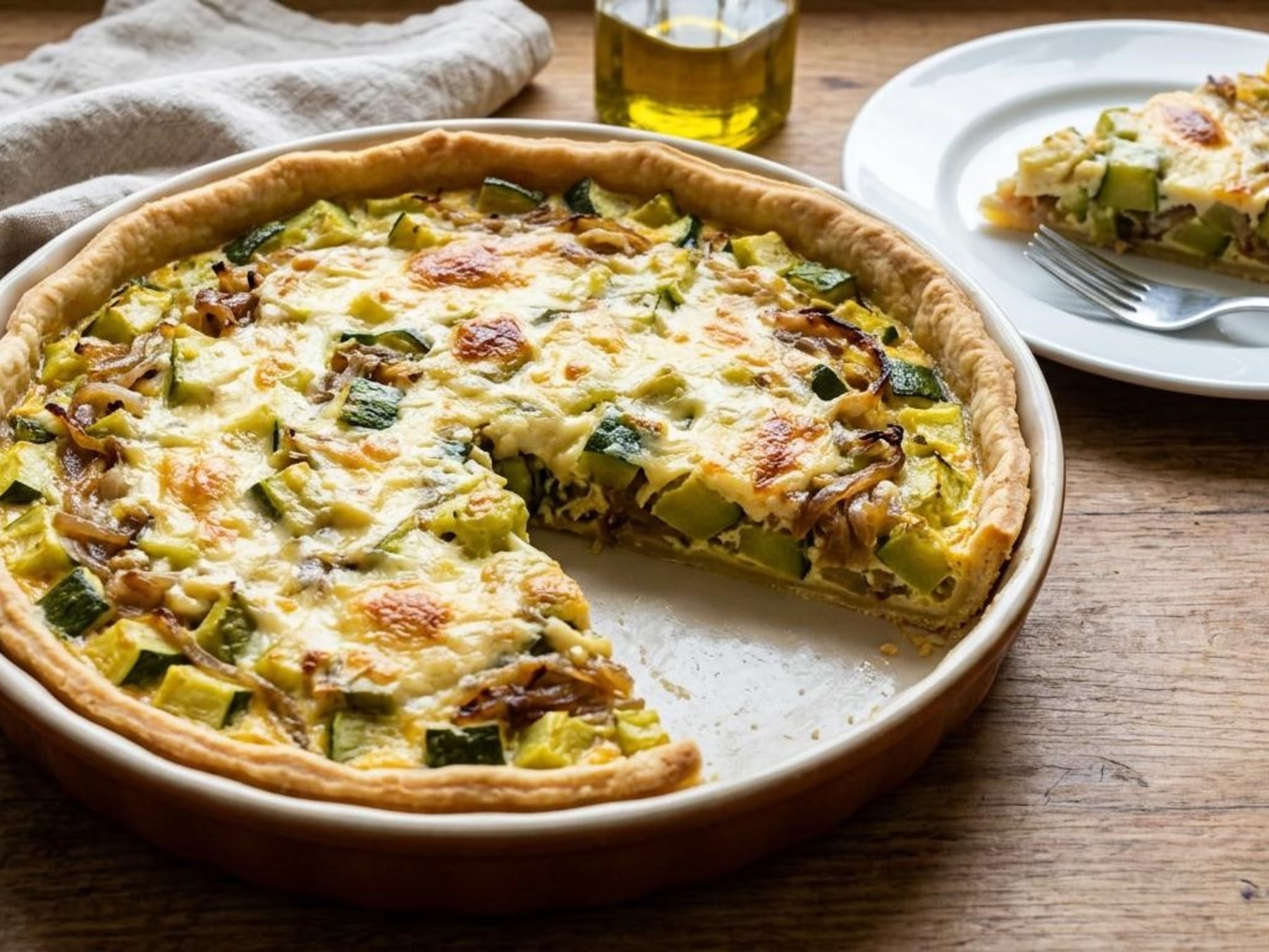Tarta de zapallitos: claves para mantener la base seca y conseguir porciones firmes