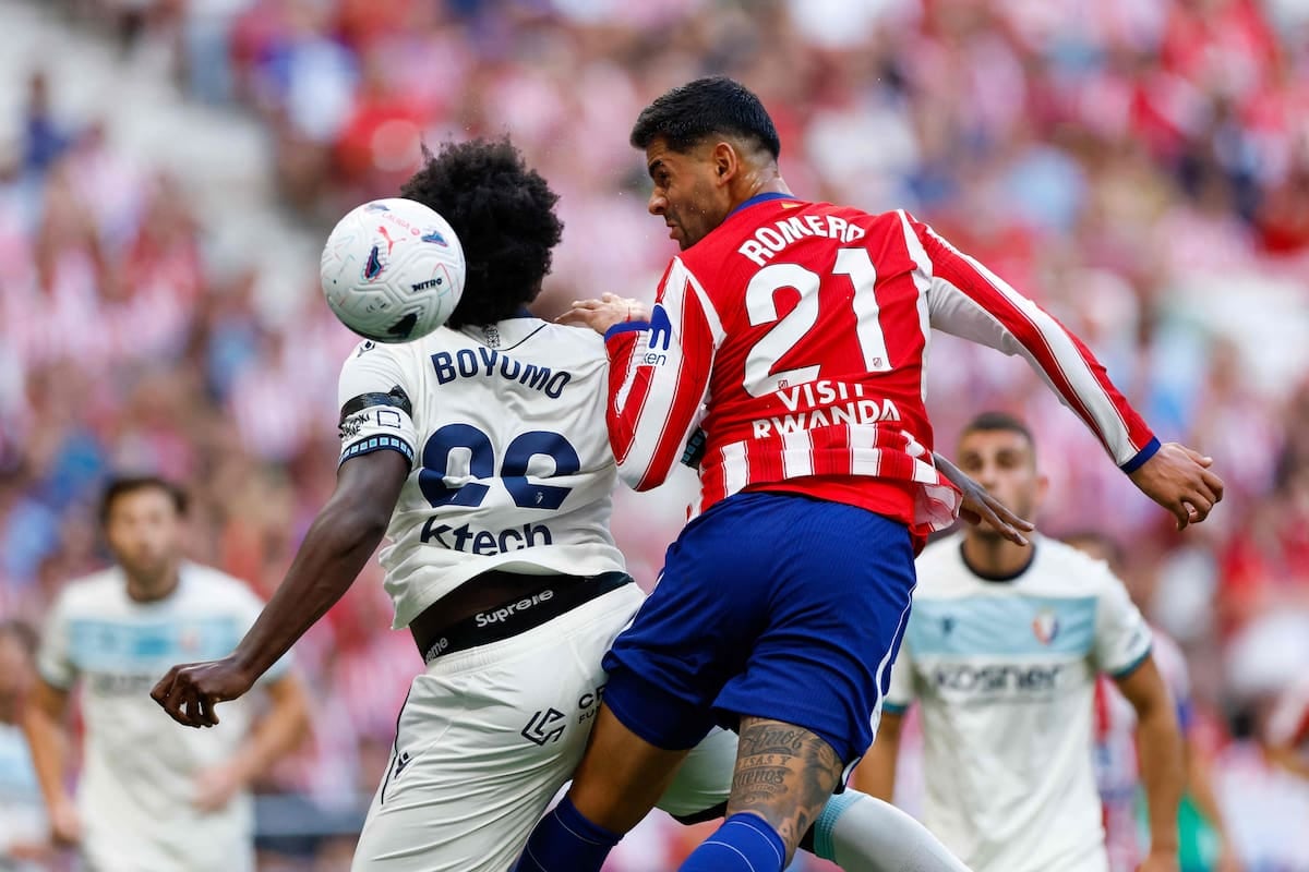 El Colchonero llega al derbi con viento a favor: goleada 4-0 a Osasuna y siete tantos en dos fechas
