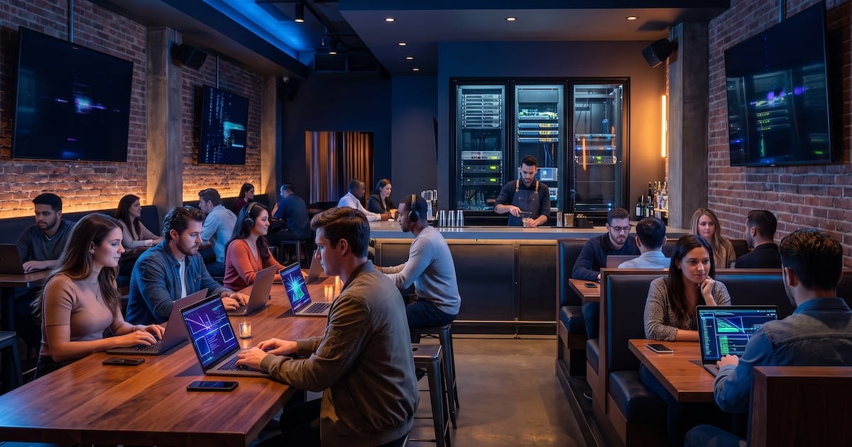 Un café, una GPU y a programar: así funcionan los bares que te alquilan inteligencia artificial por el precio de un cortado