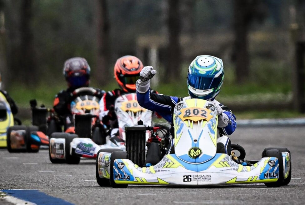 Un nene de Escobar, a Portugal: Schioppa desató el descontrol en Sunchales y se subió al Mundial de Rotax