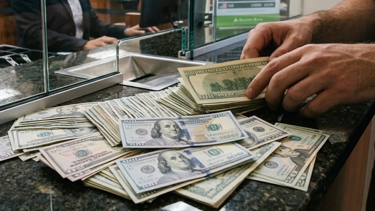 El dólar oficial y el blue se alinean en $1540 para la venta y el riesgo país se sostiene en 579 puntos
