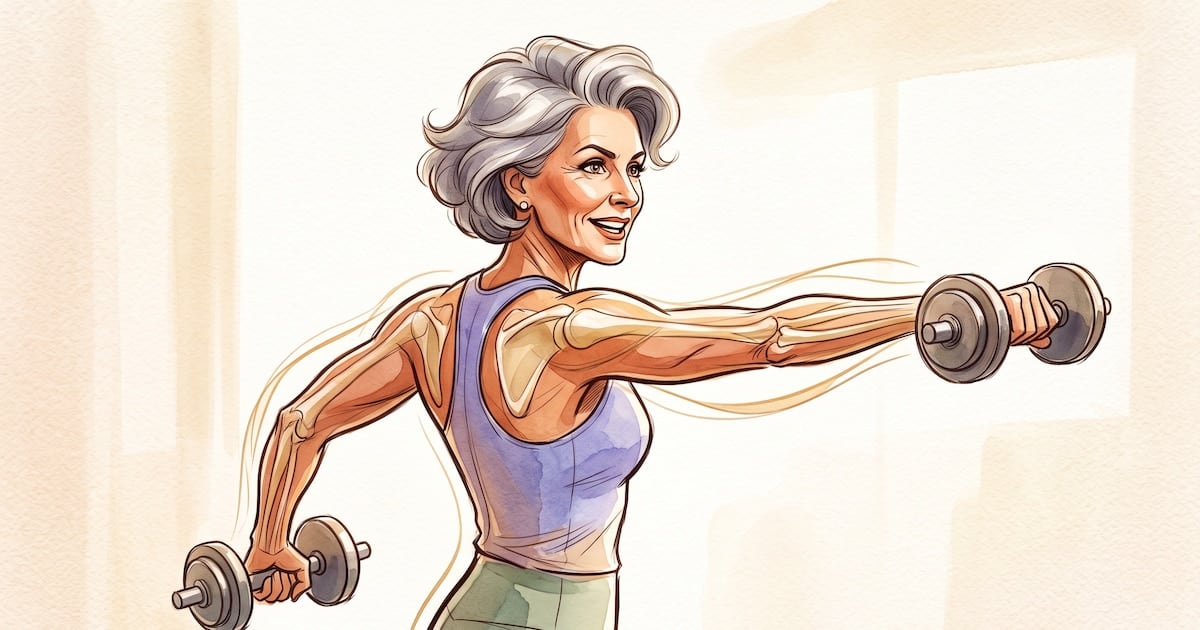 Levantar una pesa, sostenerse en pie: la menopausia y el cuidado de los huesos que se entrena todos los días