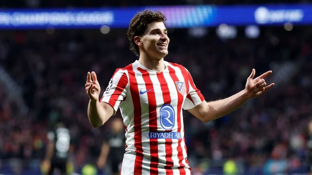 Álvarez destrabó al Atlético con un gol que le puso fiesta al Metropolitano